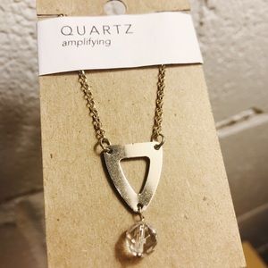 Quartz Necklace Silver